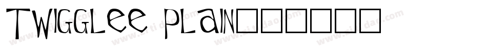 Twigglee Plain字体转换